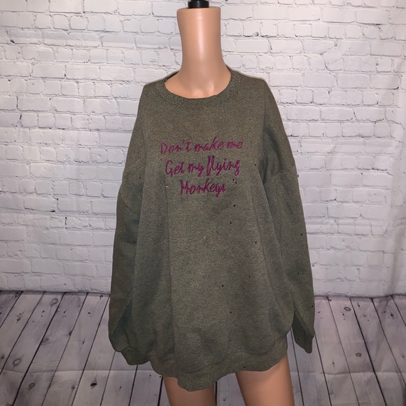 Lee Tops - Lee HeavyWeight Green & Purple Sweatshirt sz XL